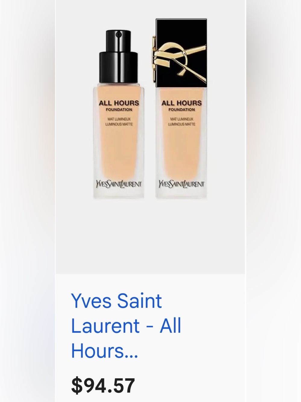 Yves Saint Laurent All Hours Foundation - Light Beige
